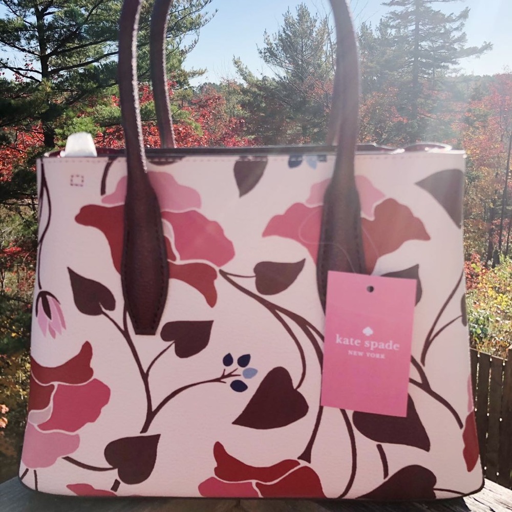 Kate Spade nouveau bloom top zip satchel - Picture 6 of 11